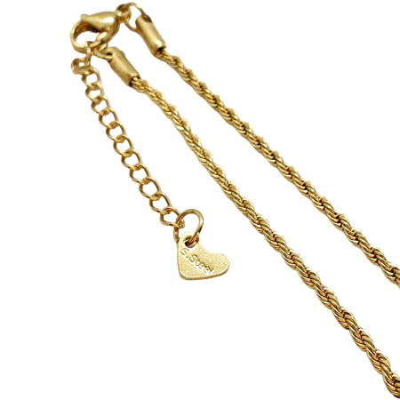 footchain twistedchain gold steel2